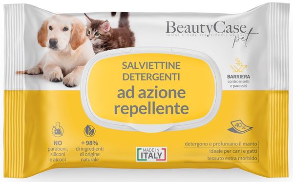 beauty case-salviette umide animali