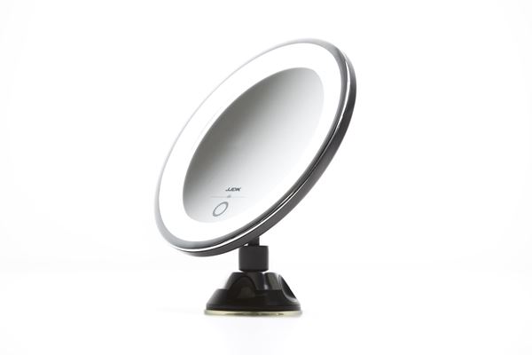 Picture of SPECCHIO CON LUCE LED X7 10034 COL.NERO DIAM.18CM