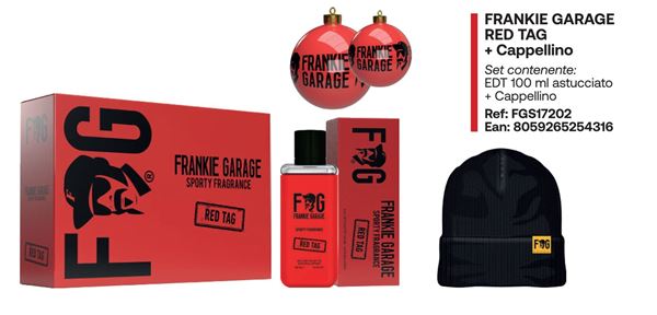 Immagine di FRANKIE GARAGE RED EDT 100 + CAPPELLINO