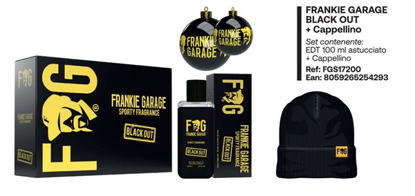 Immagine di FRANKIE GARAGE BLACK EDT 100 + CAPPELLINO