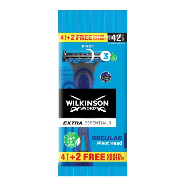 Wilkinson rasoio essentials extra 3 usa e getta 4+2 pz