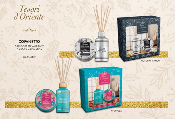 Immagine di Tesori d'Oriente cofanetto profumo casa candela + diffusore aromatico