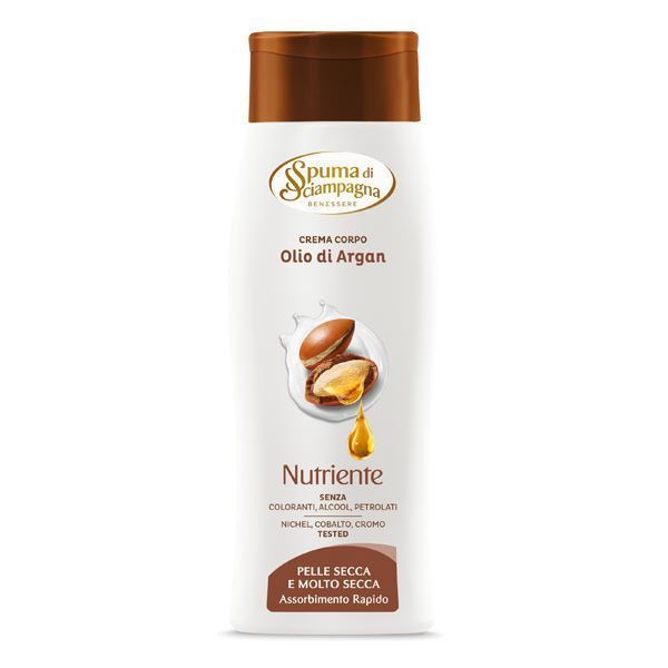 spuma sciampagna crema corpo argan