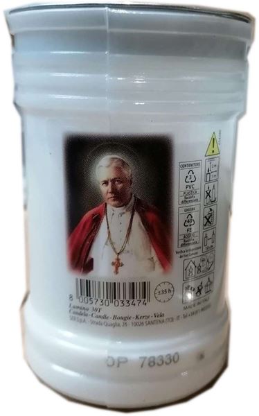 LUMINO 30T PL BIANCO PAPA PIO X