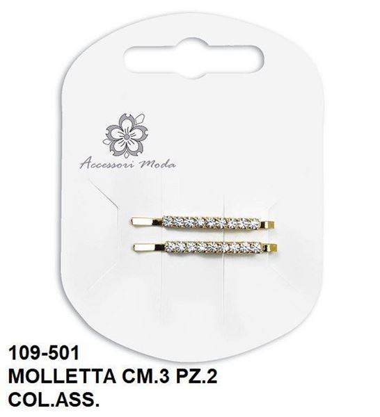 Immagine di MOLLETTE CM 03 PZ 2 STRASS 109-501