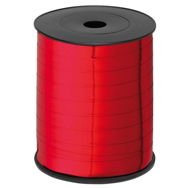 Immagine di NASTRO MM 9,5 250 MT LISCIO METAL ROSSO