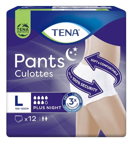 tena lady ass-pants plus notte large x 12