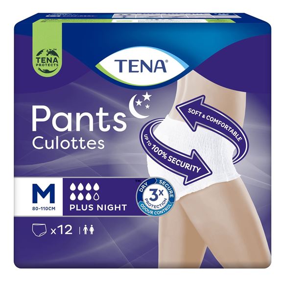 tena lady ass-pants plus notte medio x 12