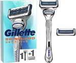 Gillette rasoio Skinguard Sensitive + 1 ricambio snodabile