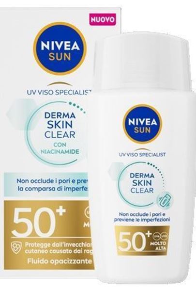 NIVEA SOL DERMASKIN FLUIDO VISO FP50+ 40ML