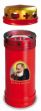Immagine di Lumino rosso cp 40l in plastica Padre Pio