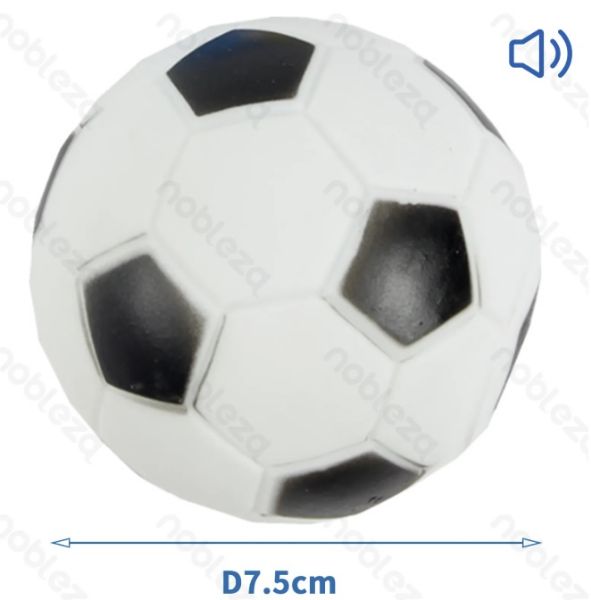 Picture of GIOCATTOLO ANIMALI VINILE PALLONE DA CALCIO D.7,5CM
