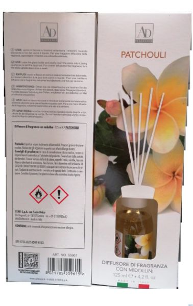 	diffusore con midollini patchouli